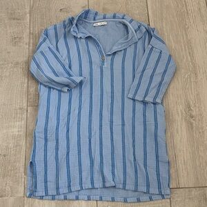 Blue Striped Kids Dress